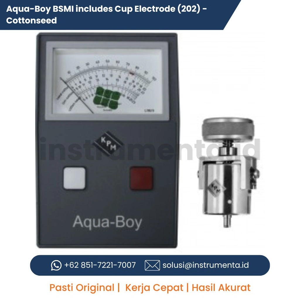 Distributor Aqua-Boy BSMI Cottonseed Moisture Meter with Cup Electrode Alat Ukur Kadar Air Biji Kapas Industrial